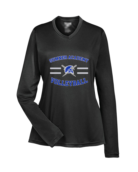 Sumner Academy Volleyball Curve - Womens Performance Longsleeve