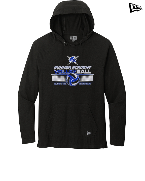 Sumner Academy Volleyball Leave It On The Court - New Era Tri-Blend Hoodie