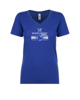 Sumner Academy Volleyball Leave It On The Court - Womens Vneck
