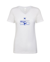 Sumner Academy Volleyball Leave It On The Court - Womens Vneck