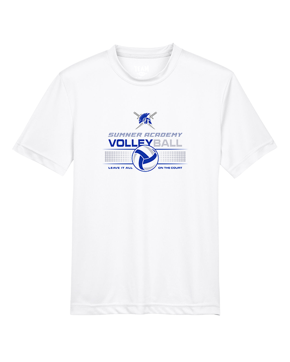 Sumner Academy Volleyball Leave It On The Court - Youth Performance Shirt