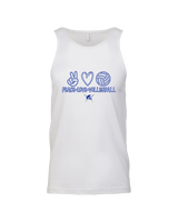 Sumner Academy Volleyball Peace Love VBall - Tank Top