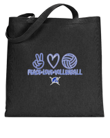 Sumner Academy Volleyball Peace Love VBall - Tote