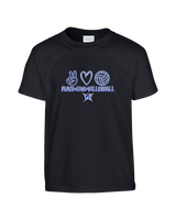 Sumner Academy Volleyball Peace Love VBall - Youth Shirt