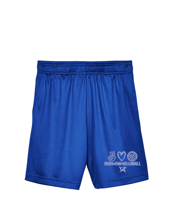 Sumner Academy Volleyball Peace Love VBall - Youth Training Shorts