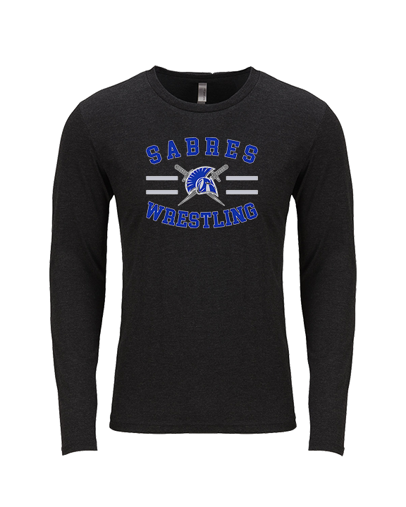 Sumner Academy Wrestling Curve - Tri-Blend Long Sleeve