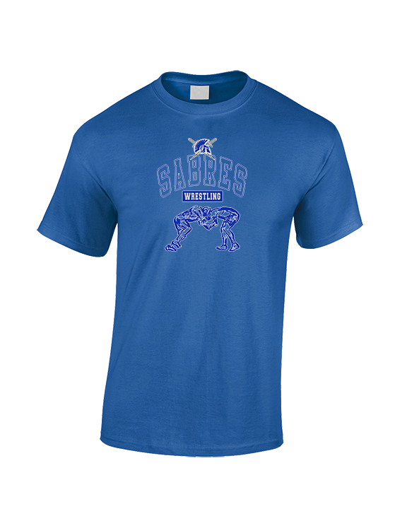 Sumner Academy Wrestling Outline - Cotton T-Shirt