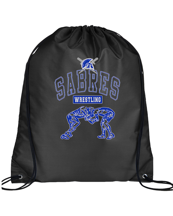 Sumner Academy Wrestling Outline - Drawstring Bag