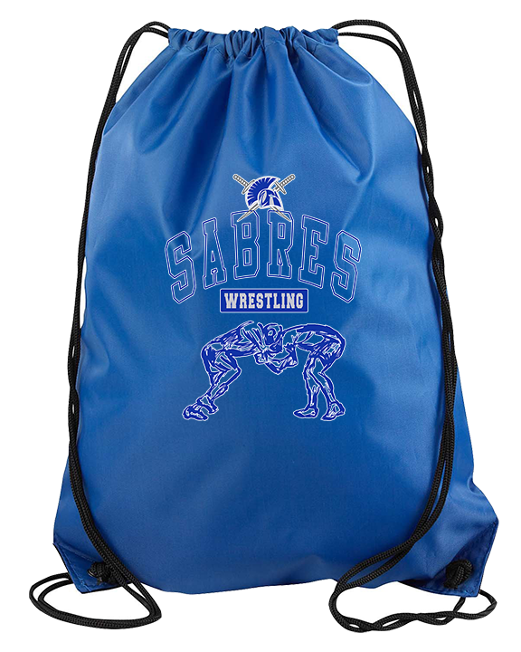 Sumner Academy Wrestling Outline - Drawstring Bag