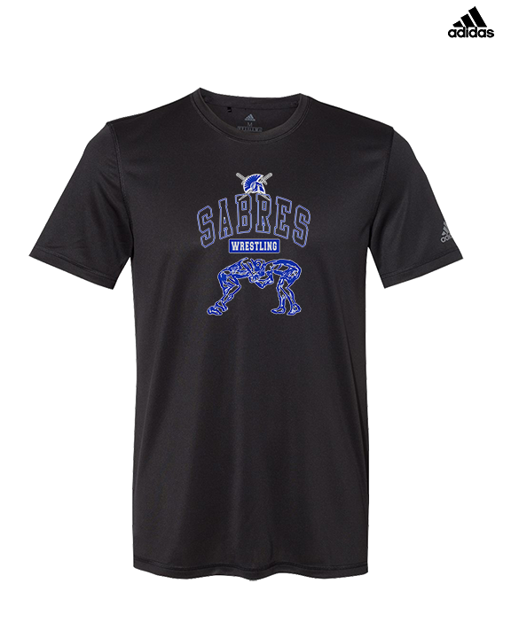 Sumner Academy Wrestling Outline - Mens Adidas Performance Shirt
