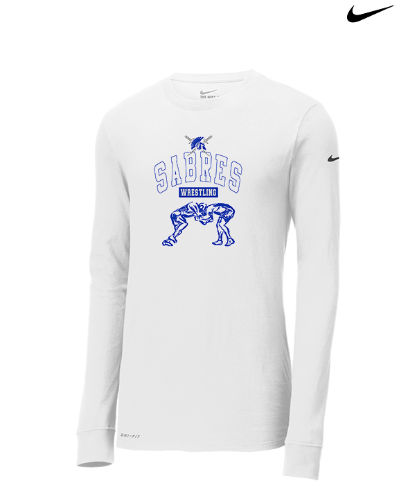 Sumner Academy Wrestling Outline - Mens Nike Longsleeve