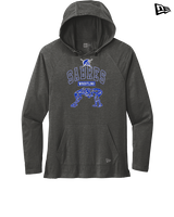 Sumner Academy Wrestling Outline - New Era Tri-Blend Hoodie