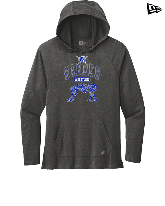 Sumner Academy Wrestling Outline - New Era Tri-Blend Hoodie
