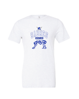 Sumner Academy Wrestling Outline - Tri-Blend Shirt