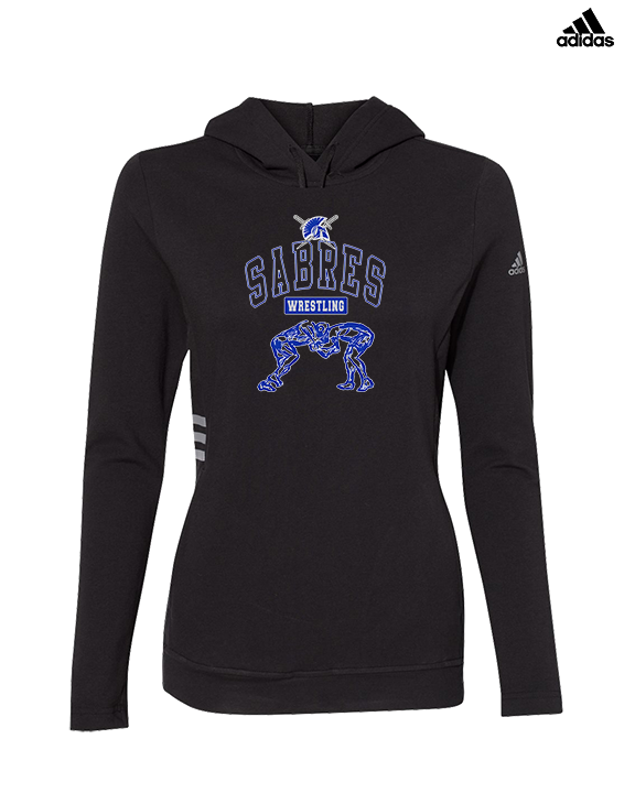 Sumner Academy Wrestling Outline - Womens Adidas Hoodie