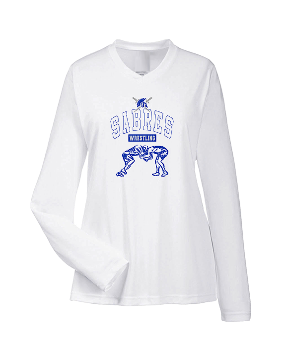 Sumner Academy Wrestling Outline - Womens Performance Longsleeve
