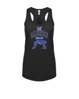 Sumner Academy Wrestling Outline - Womens Tank Top