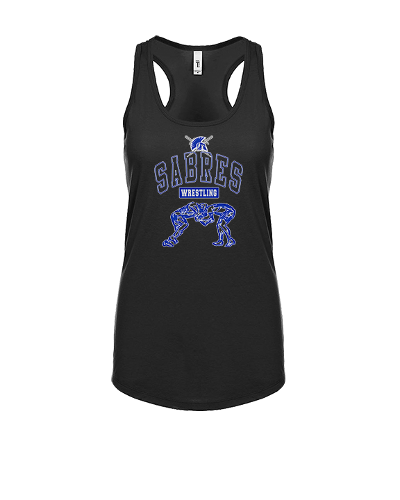 Sumner Academy Wrestling Outline - Womens Tank Top