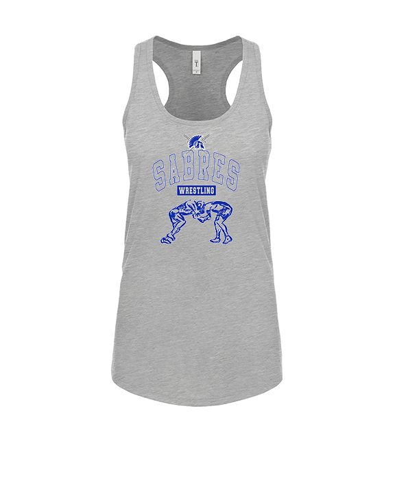 Sumner Academy Wrestling Outline - Womens Tank Top