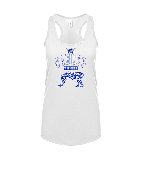 Sumner Academy Wrestling Outline - Womens Tank Top