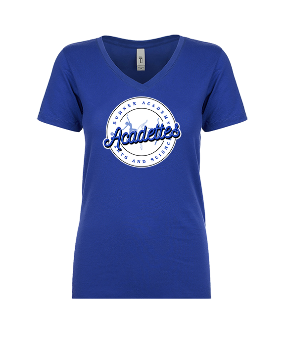 Sumner Acadettes Dance Logo - Womens V-Neck