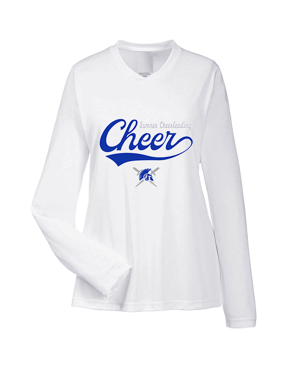Sumner Cheerleading Cheer Banner - Womens Performance Longsleeve