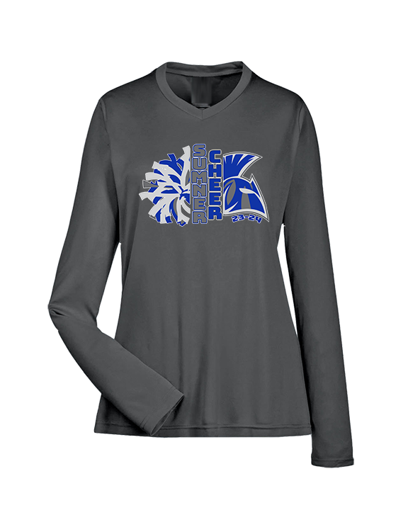 Sumner Cheerleading Cheer Custom - Womens Performance Longsleeve