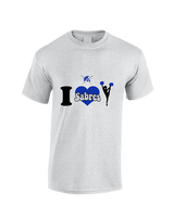 Sumner Cheerleading Cheer I Heart Cheer - Cotton T-Shirt