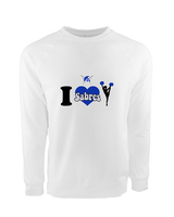 Sumner Cheerleading Cheer I Heart Cheer - Crewneck Sweatshirt