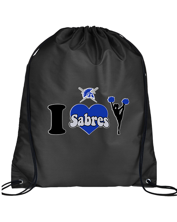 Sumner Cheerleading Cheer I Heart Cheer - Drawstring Bag