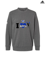 Sumner Cheerleading Cheer I Heart Cheer - Mens Adidas Crewneck