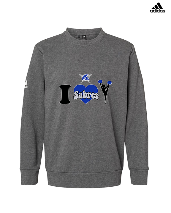 Sumner Cheerleading Cheer I Heart Cheer - Mens Adidas Crewneck