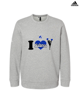 Sumner Cheerleading Cheer I Heart Cheer - Mens Adidas Crewneck