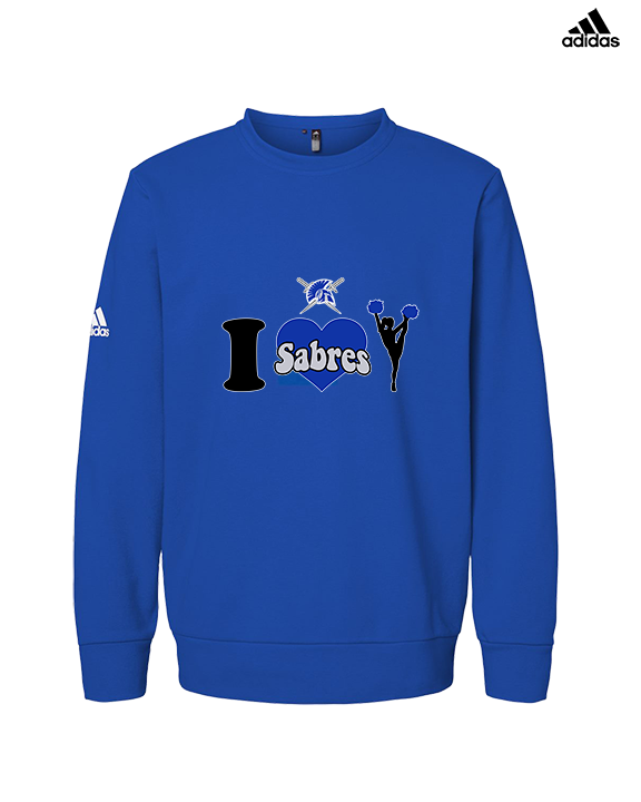 Sumner Cheerleading Cheer I Heart Cheer - Mens Adidas Crewneck