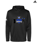 Sumner Cheerleading Cheer I Heart Cheer - Mens Adidas Hoodie