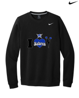 Sumner Cheerleading Cheer I Heart Cheer - Mens Nike Crewneck