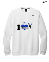 Sumner Cheerleading Cheer I Heart Cheer - Mens Nike Crewneck