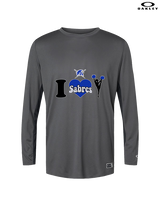 Sumner Cheerleading Cheer I Heart Cheer - Mens Oakley Longsleeve