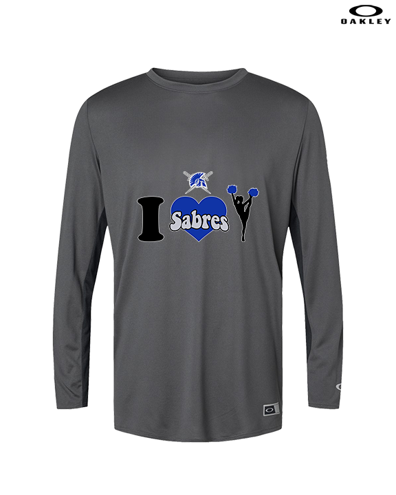 Sumner Cheerleading Cheer I Heart Cheer - Mens Oakley Longsleeve