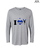Sumner Cheerleading Cheer I Heart Cheer - Mens Oakley Longsleeve