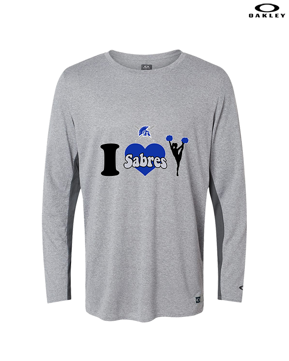 Sumner Cheerleading Cheer I Heart Cheer - Mens Oakley Longsleeve