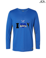 Sumner Cheerleading Cheer I Heart Cheer - Mens Oakley Longsleeve