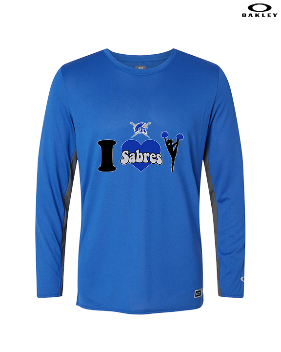 Sumner Cheerleading Cheer I Heart Cheer - Mens Oakley Longsleeve