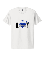 Sumner Cheerleading Cheer I Heart Cheer - Mens Select Cotton T-Shirt