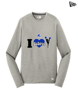 Sumner Cheerleading Cheer I Heart Cheer - New Era Performance Long Sleeve