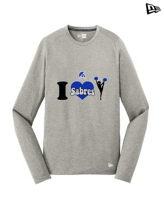 Sumner Cheerleading Cheer I Heart Cheer - New Era Performance Long Sleeve