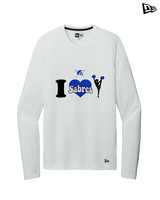 Sumner Cheerleading Cheer I Heart Cheer - New Era Performance Long Sleeve