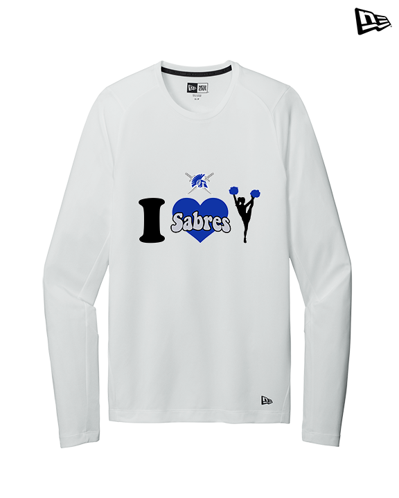 Sumner Cheerleading Cheer I Heart Cheer - New Era Performance Long Sleeve