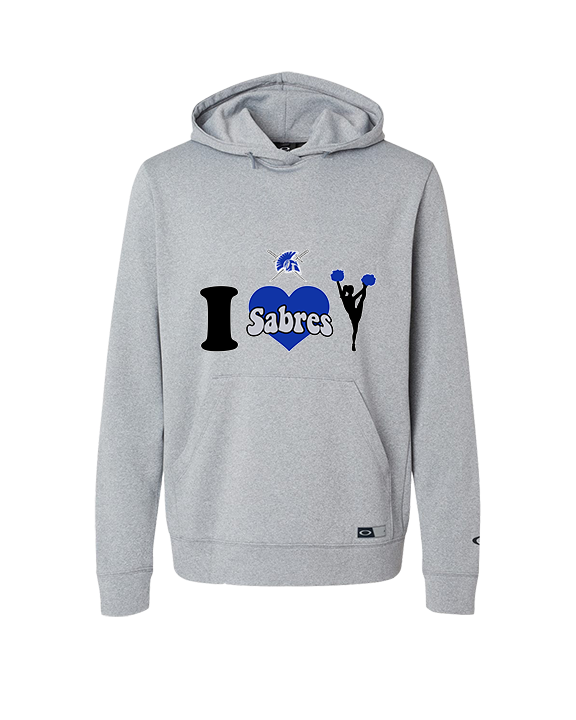Sumner Cheerleading Cheer I Heart Cheer - Oakley Performance Hoodie