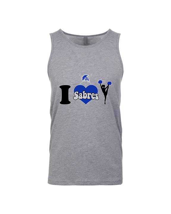 Sumner Cheerleading Cheer I Heart Cheer - Tank Top